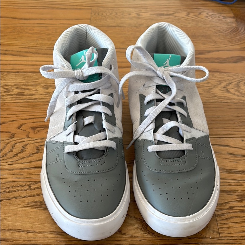 Nike High-Top Sneakers - Gray and White